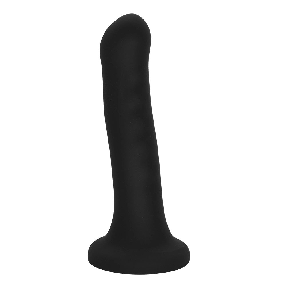 Dildo Bendable Smooth cu Ventuza, Silicon Lichid, Negru, 18 cm, Mokko Toys, #4, Erotic24.ro
