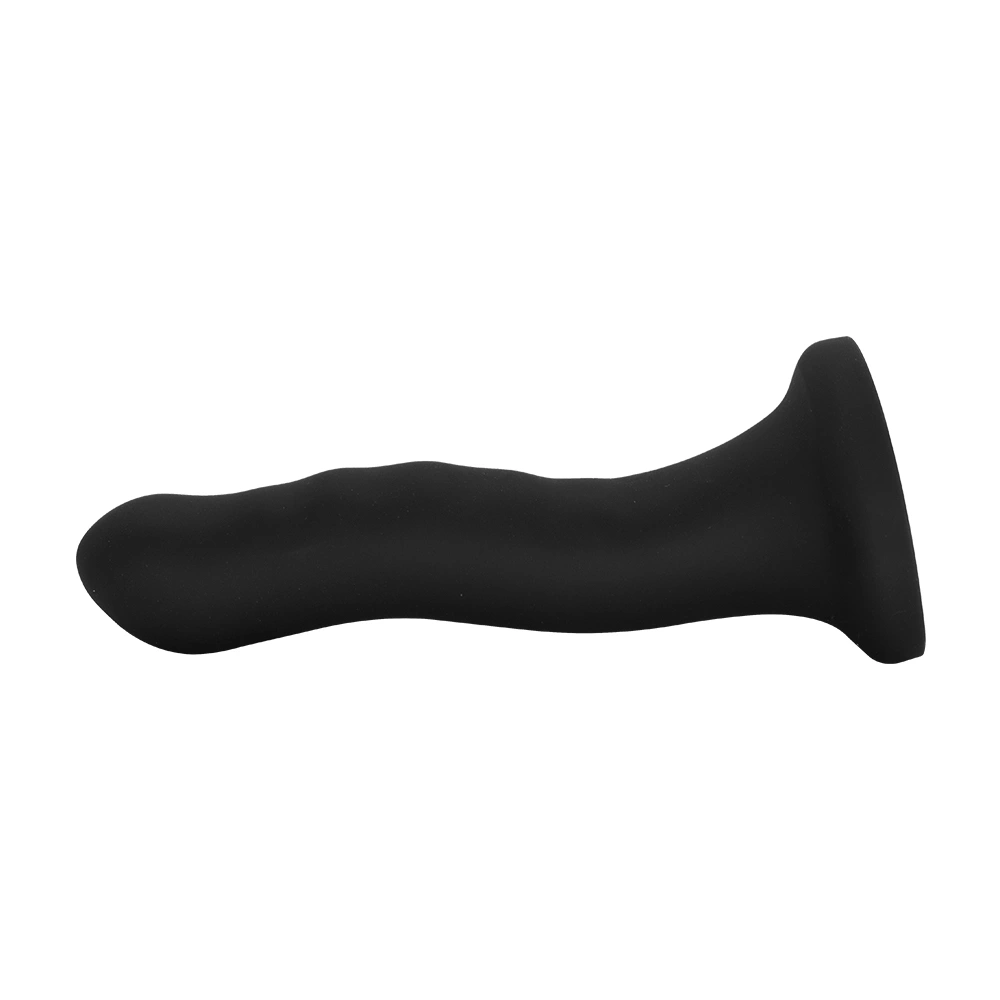 Dildo Bendable Smooth cu Ventuza, Silicon Lichid, Negru, 18 cm, Mokko Toys, #7, Erotic24.ro