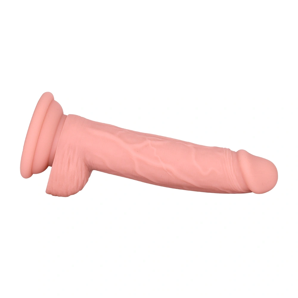 Dildo Realist Martin cu Ventuza, Silicon Lichid, Natural, 17.1 cm, Guilty Toys, #8, Erotic24.ro