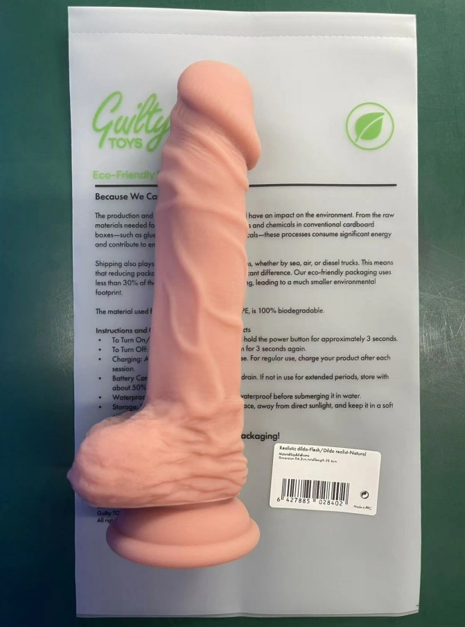 Dildo Realist Jacob cu Ventuza, Silicon Lichid, Natural, 20.4 cm, Guilty Toys, #9, Erotic24.ro