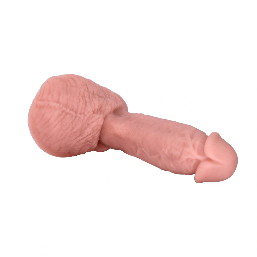 Dildo Realist Dario cu Ventuza, Silicon Lichid, Natural, 17.2 cm, Guilty Toys, Nr. 7, Erotic24.ro