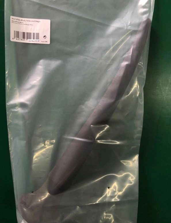 Dildo Anal Long Spear cu Ventuza, Silicon Lichid, Negru, 39 cm, Nr. 6, Erotic24.ro