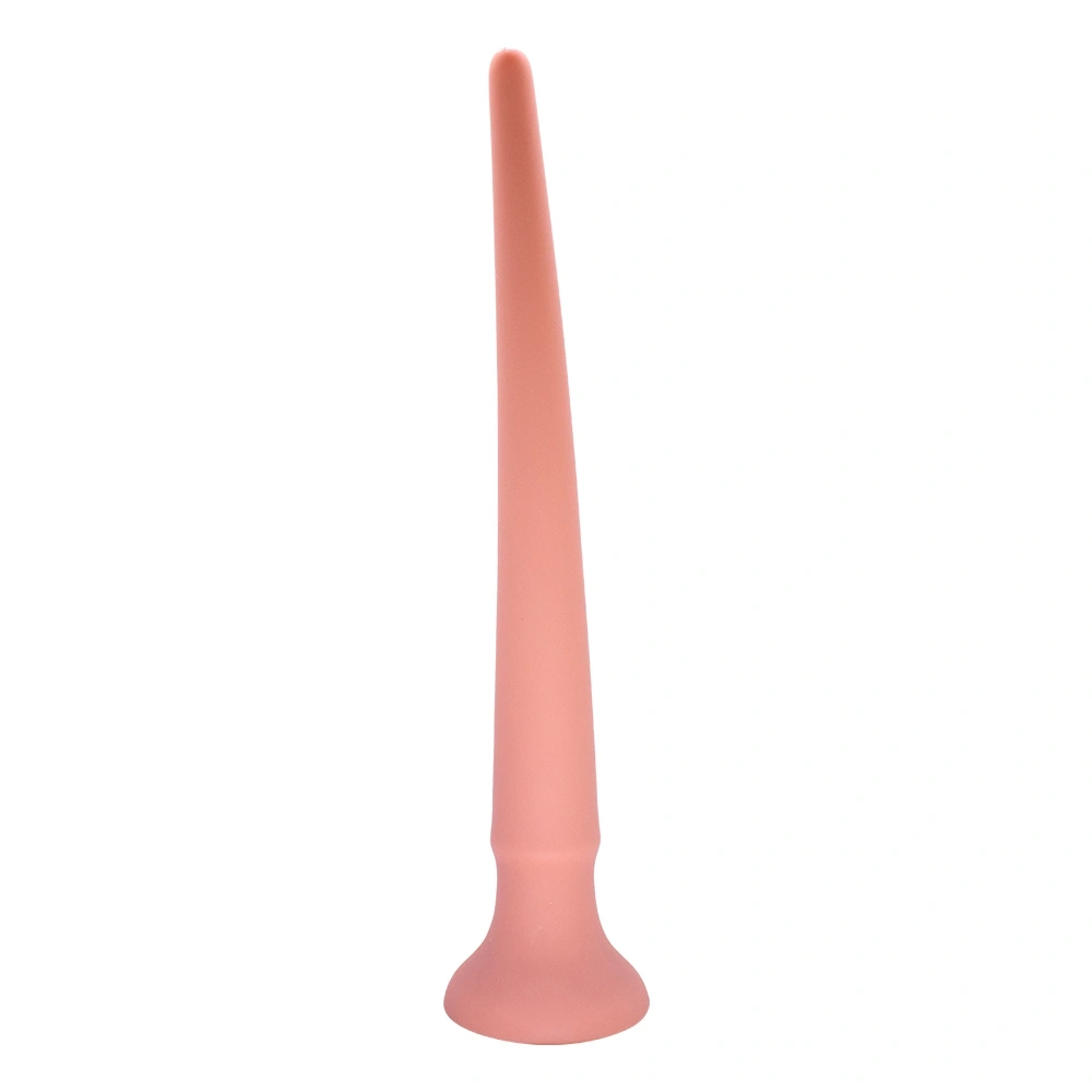 Dildo Anal Spear cu Ventuza, Silicon Lichid, Natural, 29 cm, Nr. 2, Erotic24.ro