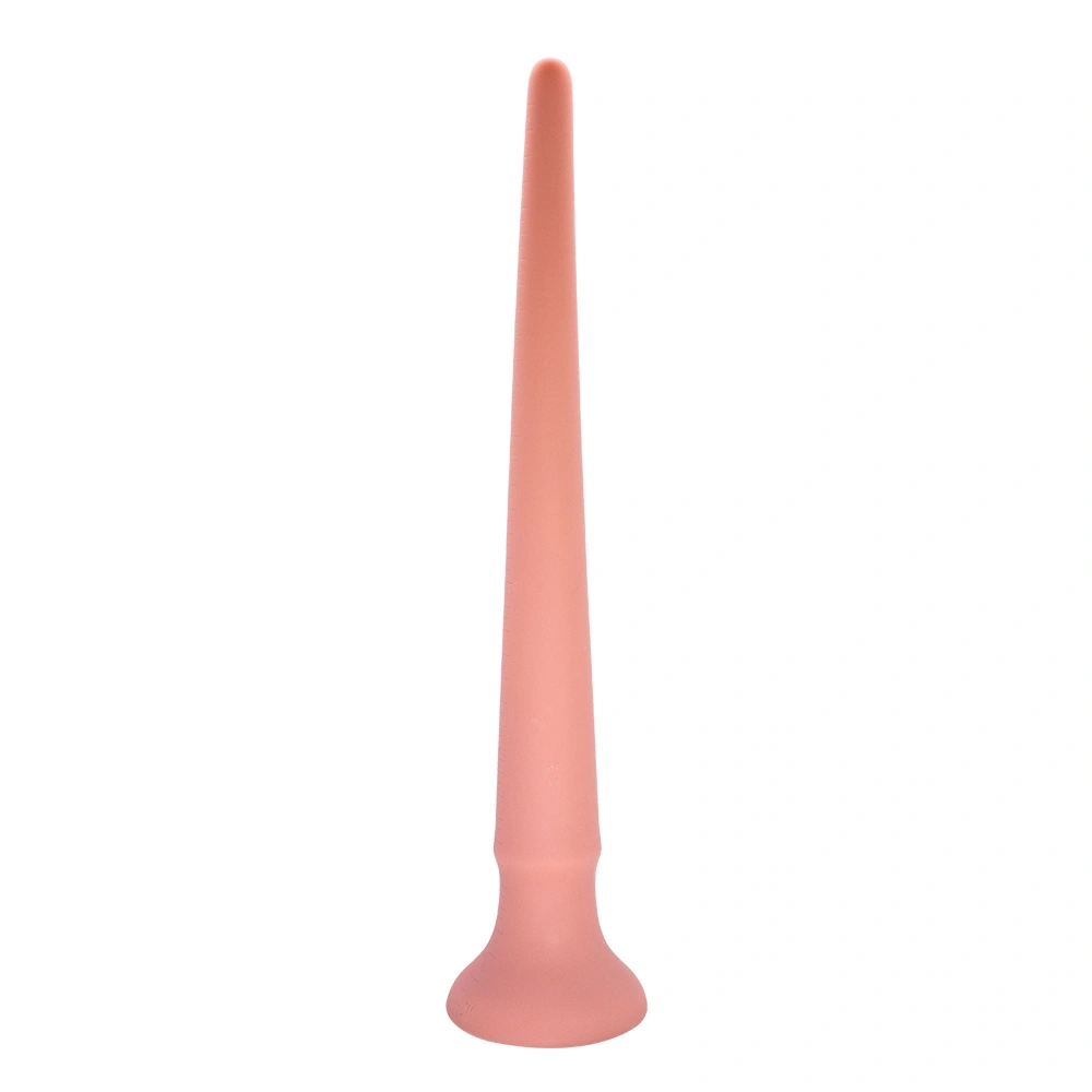 Dildo Anal Spear cu Ventuza, Silicon Lichid, Natural, 29 cm, Nr. 3, Erotic24.ro