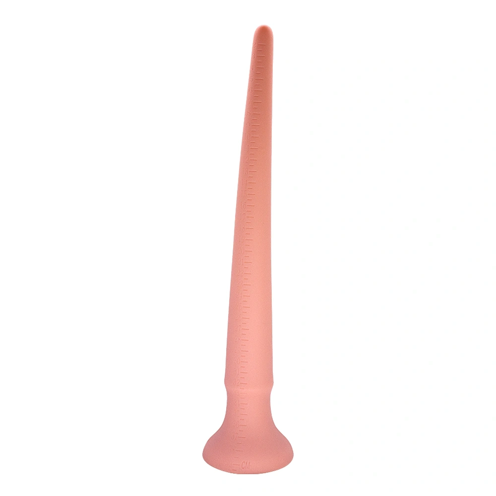 Dildo Anal Spear cu Ventuza, Silicon Lichid, Natural, 29 cm, Nr. 4, Erotic24.ro