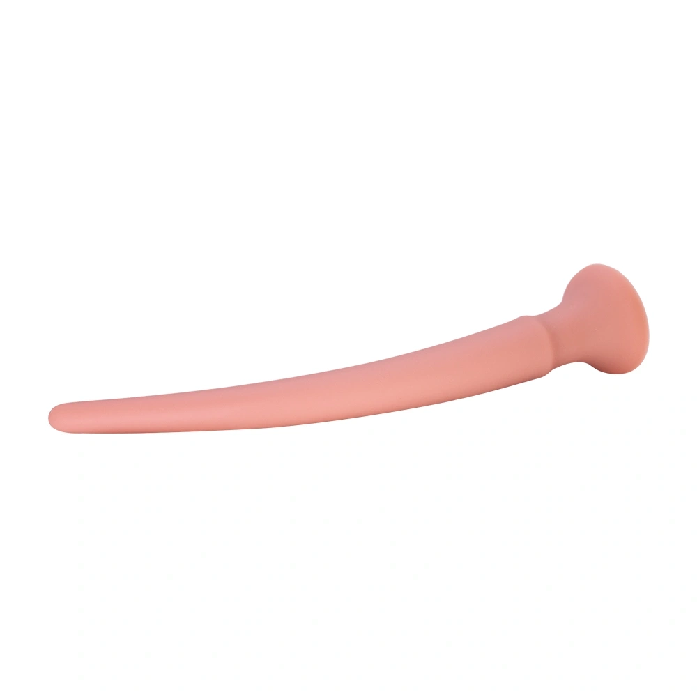Dildo Anal Spear cu Ventuza, Silicon Lichid, Natural, 29 cm, Nr. 6, Erotic24.ro
