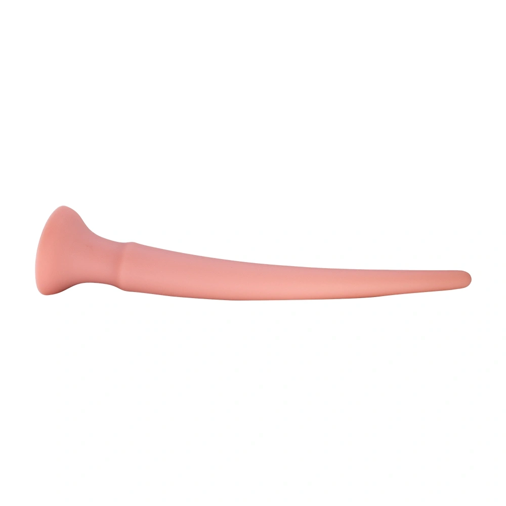 Dildo Anal Spear cu Ventuza, Silicon Lichid, Natural, 29 cm, Nr. 7, Erotic24.ro