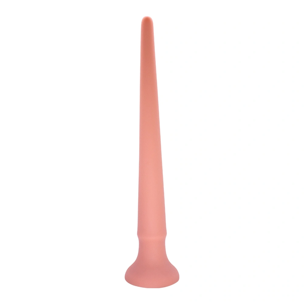 Dildo Anal Spear cu Ventuza, Silicon Lichid, Natural, 29 cm, Nr. 5, Erotic24.ro