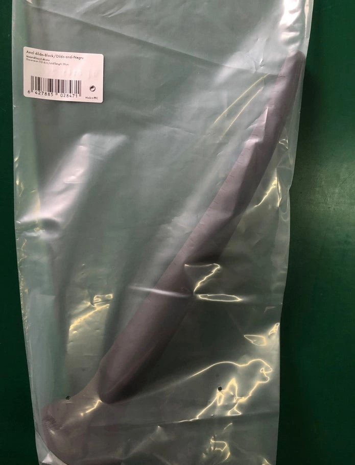 Dildo Anal Spear cu Ventuza, Silicon Lichid, Negru, 29 cm, Nr. 6, Erotic24.ro