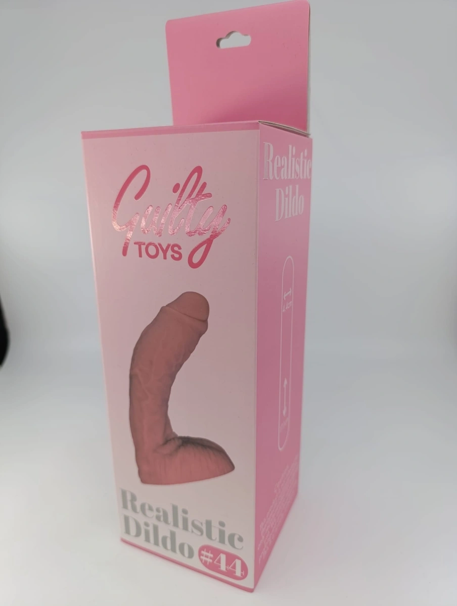 Dildo Realist No.44, Silicon Lichid, Natural, 17.1 cm, Guilty Toys, #6, Erotic24.ro