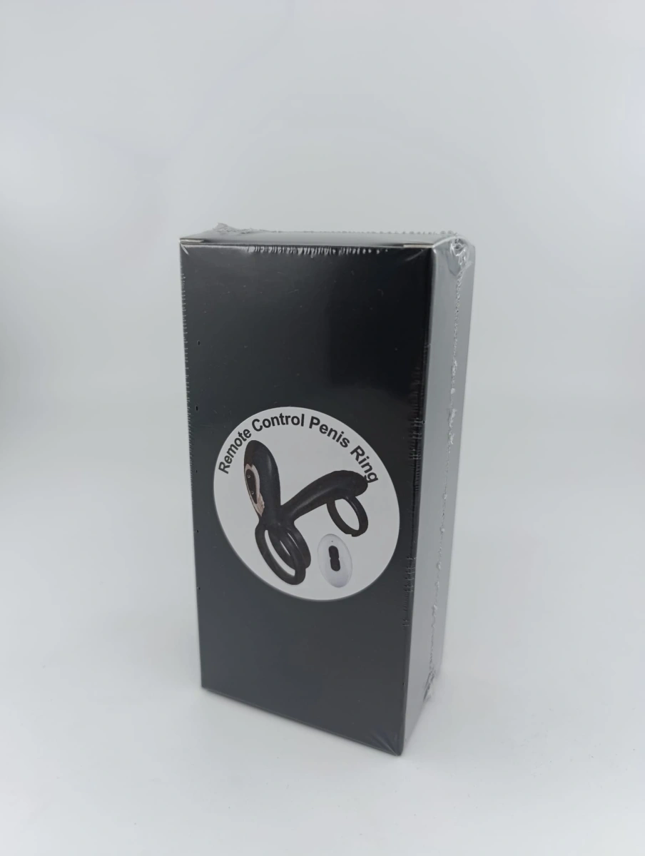 Inel de Penis cu Vibratii si Miscari Rotative, Remote Control, Silicon, USB, Negru, Guilty Toys, #12, Erotic24.ro