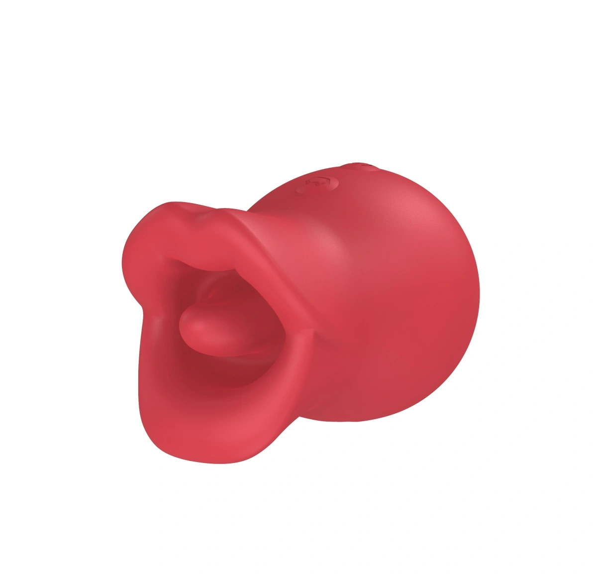 Vibrator Seductive Lips 3 in 1, Vibrating, Licking, Biting, Silicon, USB Magnetic, Rosu, 9 cm, Guilty Toys, #3, Erotic24.ro