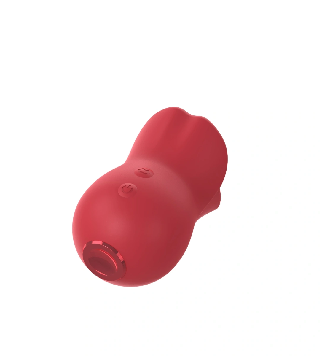 Vibrator Seductive Lips 3 in 1, Vibrating, Licking, Biting, Silicon, USB Magnetic, Rosu, 9 cm, Guilty Toys, #2, Erotic24.ro