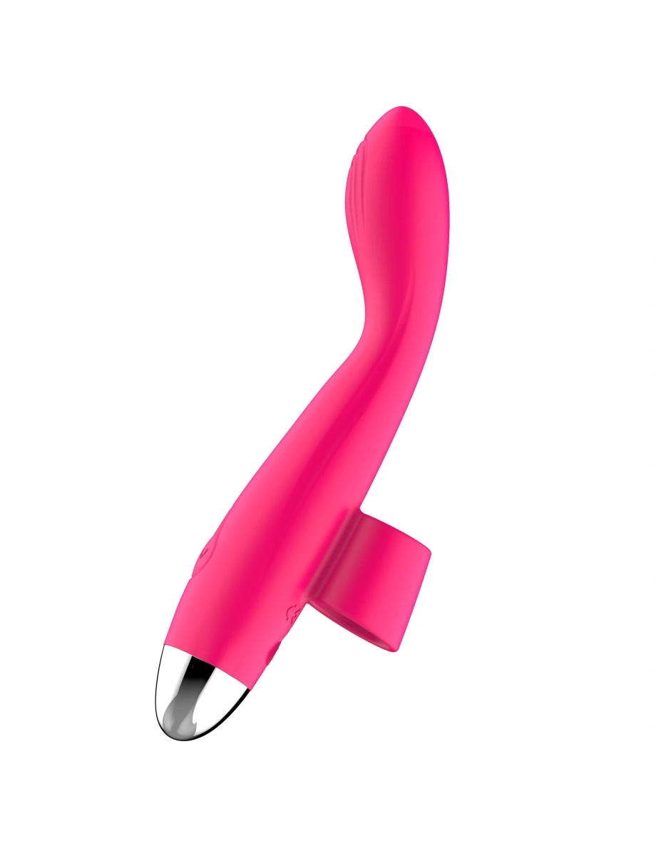 Vibrator Sexy Fingering, 10 Moduri Vibratii, 10 Moduri Miscari Fingering, Silicon, USB, Roz, 14.5 cm, Guilty Toys, #4, Erotic24.ro