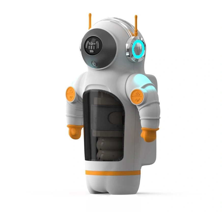 Masturbator Astronaut, Ecran LCD, 8 Moduri Impingere, 8 Moduri Suctiune, 9 Moduri Vibratii, USB, 28.6 cm, #2, Erotic24.ro