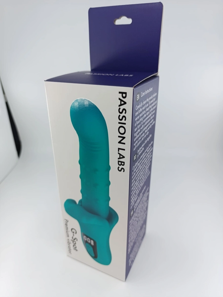 Vibrator G-Spot, Display LCD, 27 Moduri Stimulatoare, Silicon, USB Magnetic, Verde, 23.5 cm, Passion Labs, #5, Erotic24.ro