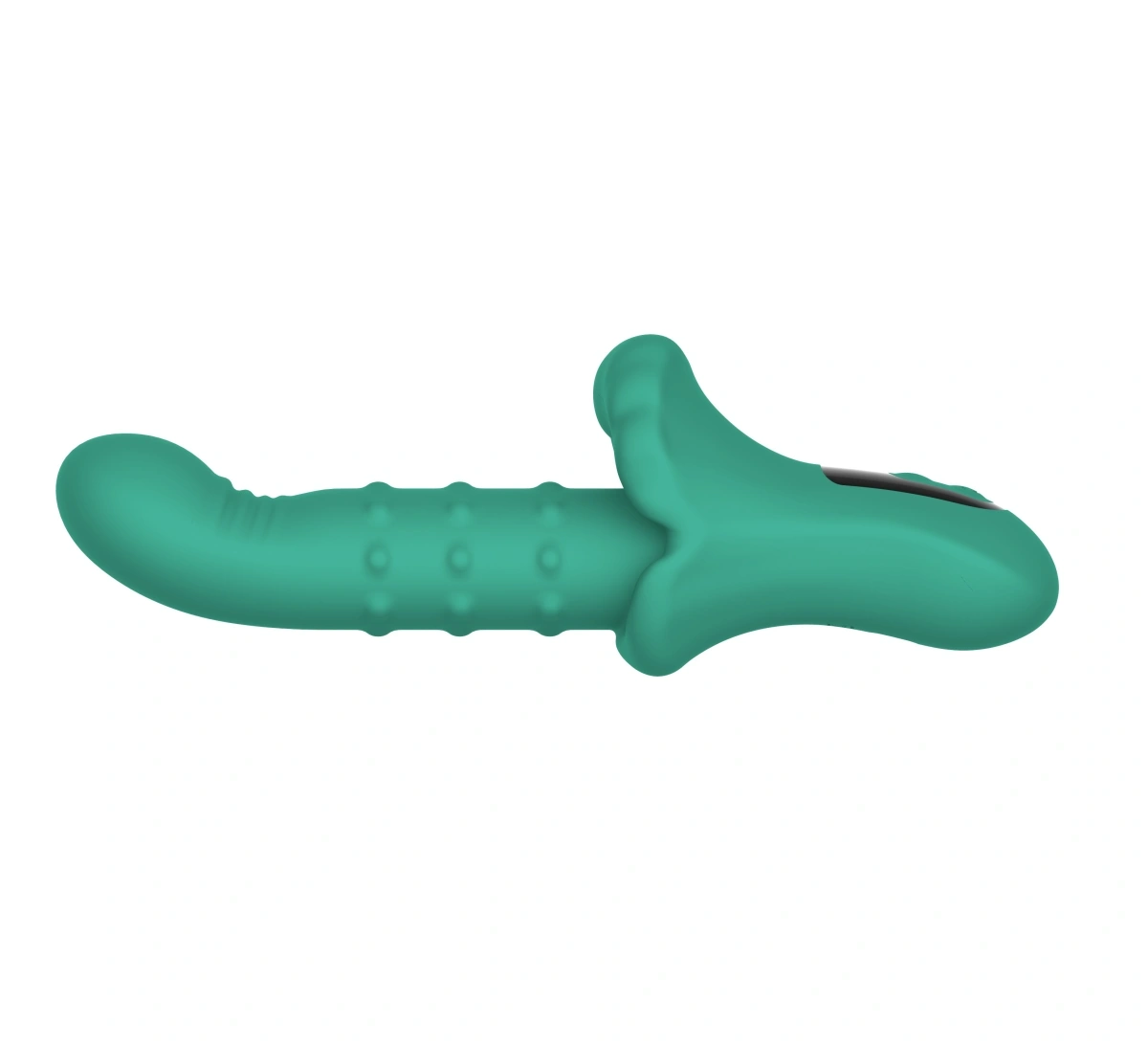 Vibrator G-Spot, Display LCD, 27 Moduri Stimulatoare, Silicon, USB Magnetic, Verde, 23.5 cm, Passion Labs, #2, Erotic24.ro