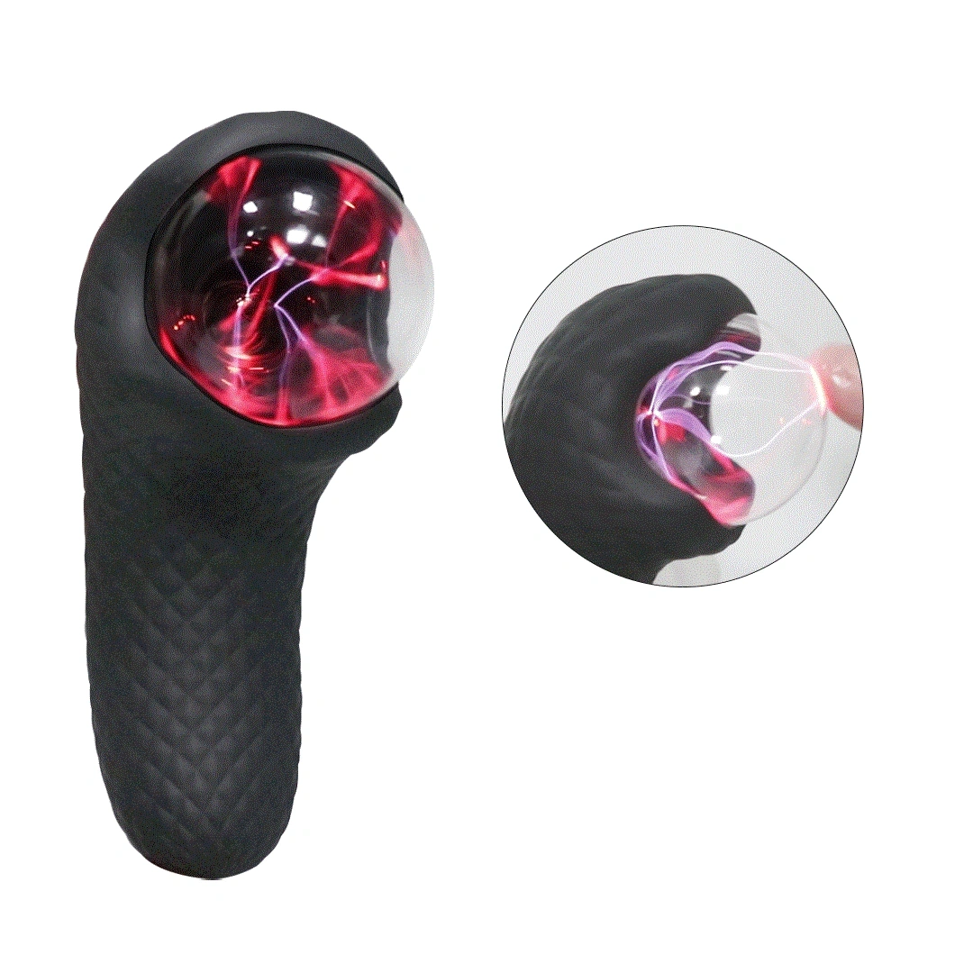 Stimulator Dual Plasma, 10 Moduri Vibratii, 10 Moduri Statice, Silicon, Negru, 13.2 cm, Passion Labs