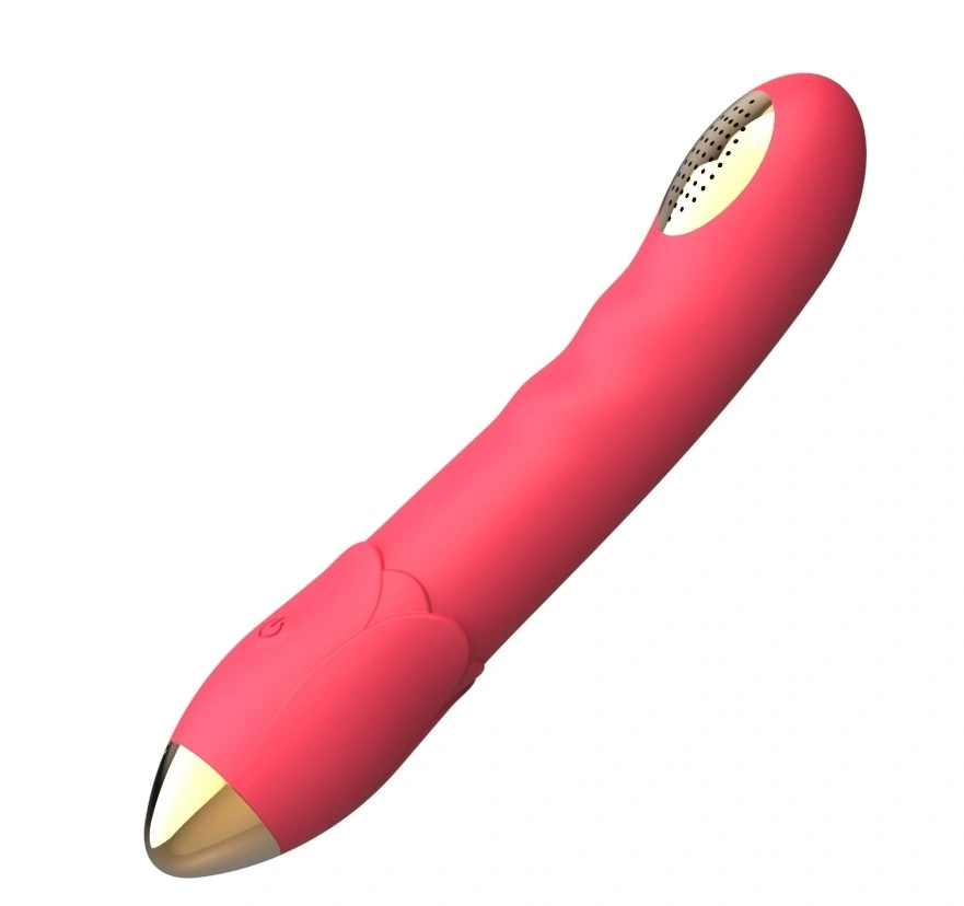 Vibrator si Irigator, 10 Moduri Vibratii, Silicon, USB, Rosu, 20 cm, Guilty Toys, Nr. 4, Erotic24.ro