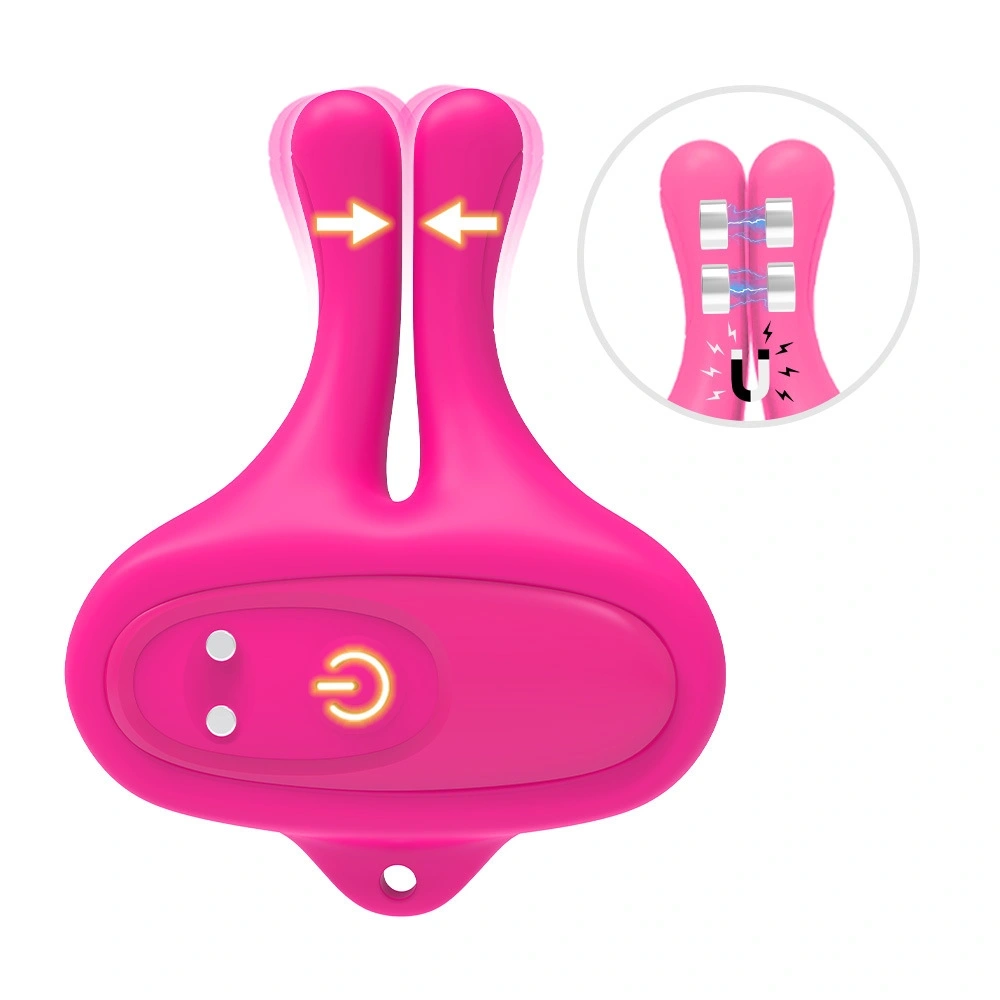 Stimulatoare pentru Sfarcuri 10 Moduri Vibratii, Silicon, USB Magnetic, Roz, Guilty Toys, #2, Erotic24.ro