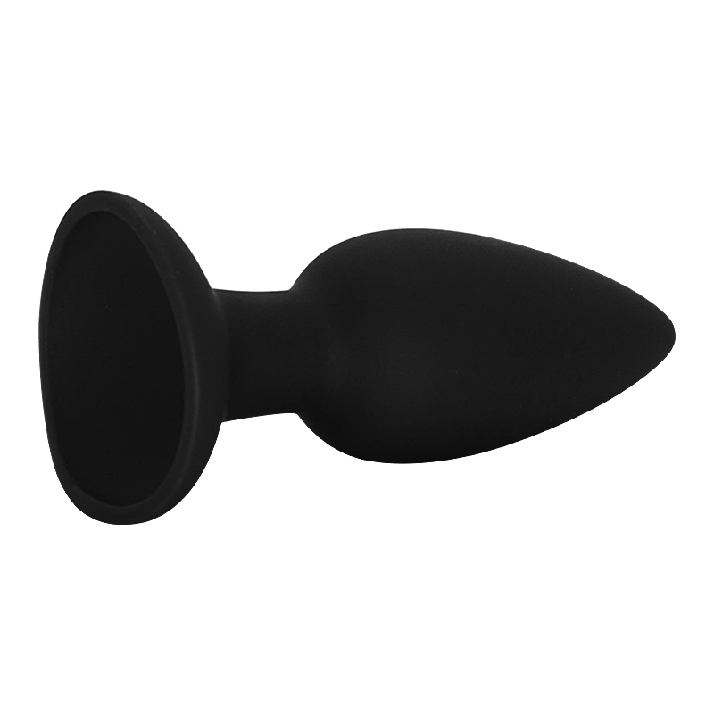 Dop Anal Large cu Ventuza, Silicon Lichid, Negru, 12.7 cm, Guilty Toys, #4, Erotic24.ro