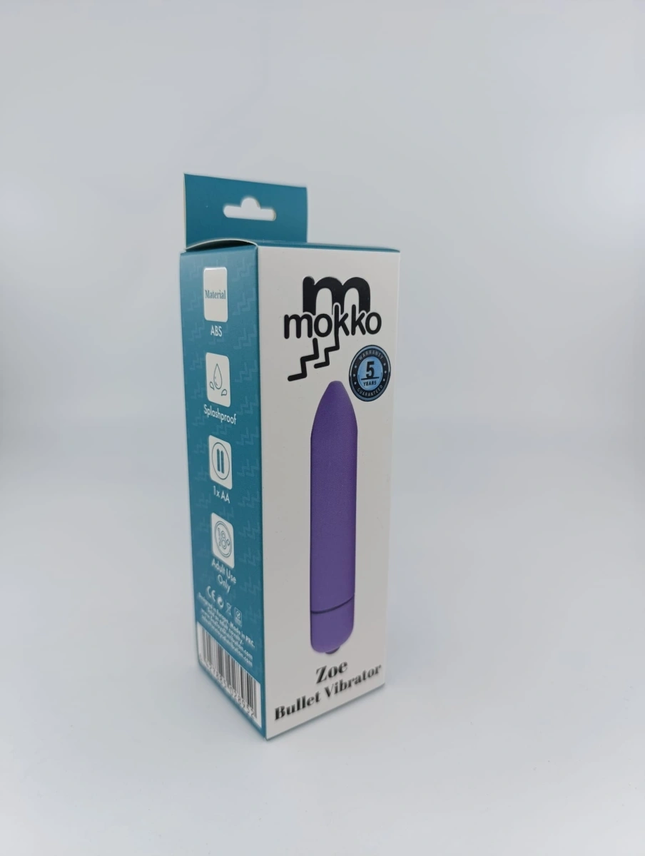 Vibrator Glont Zoe, 10 Moduri Vibratii, Mov, 9 cm, Mokko Toys, #2, Erotic24.ro