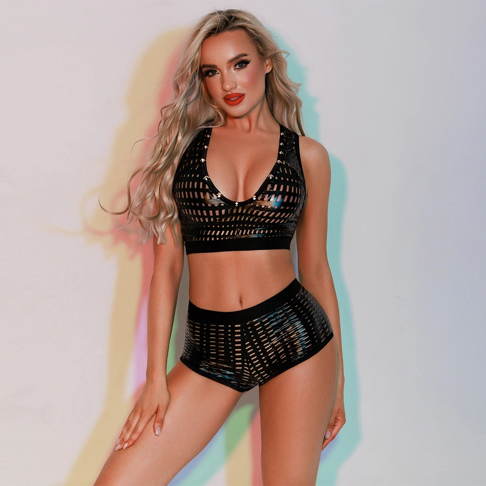 Set Lenjerie 2 Piese Obsidian Touch, Negru, S/M, #2, Erotic24.ro