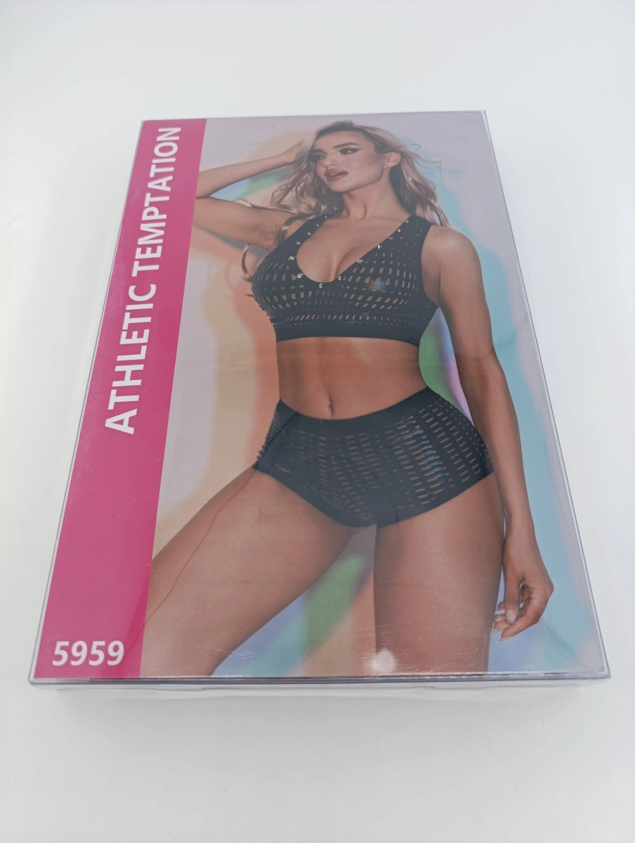 Set Lenjerie 2 Piese Obsidian Touch, Negru, S/M, #5, Erotic24.ro