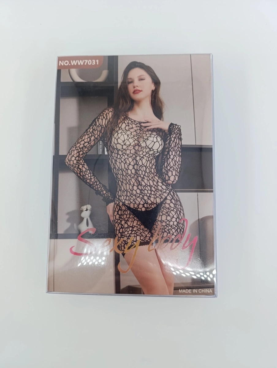 Rochie Mini Clarita cu Maneci Lungi, Negru, S-L, #6, Erotic24.ro