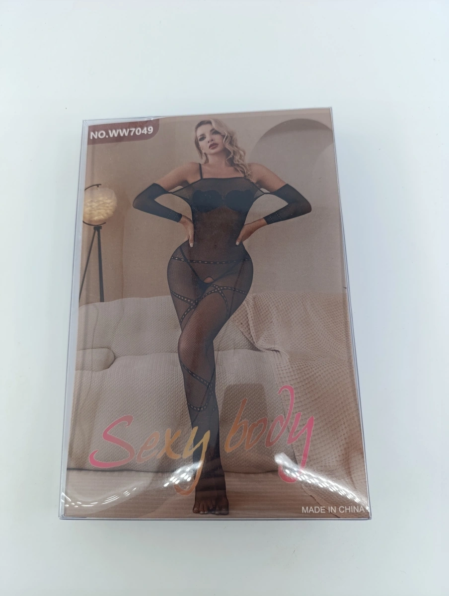 Bodystocking Crotchless Betsy, Negru, S-L, #6, Erotic24.ro