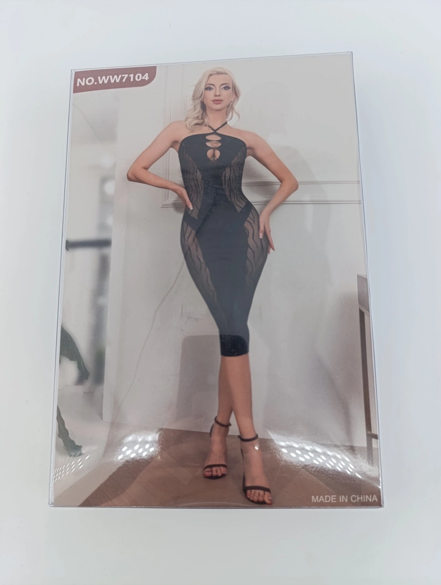 Rochie Elastica Midi Sculpted Elegance, Negru, S-L, Nr. 6, Erotic24.ro