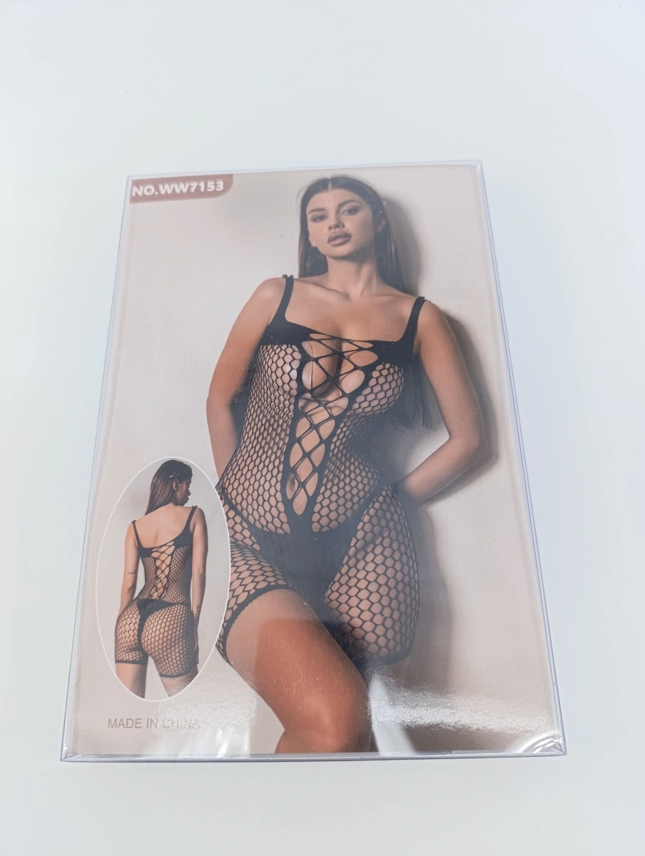 Catsuit Sexy Elastic Nina, Negru, S-L, #6, Erotic24.ro