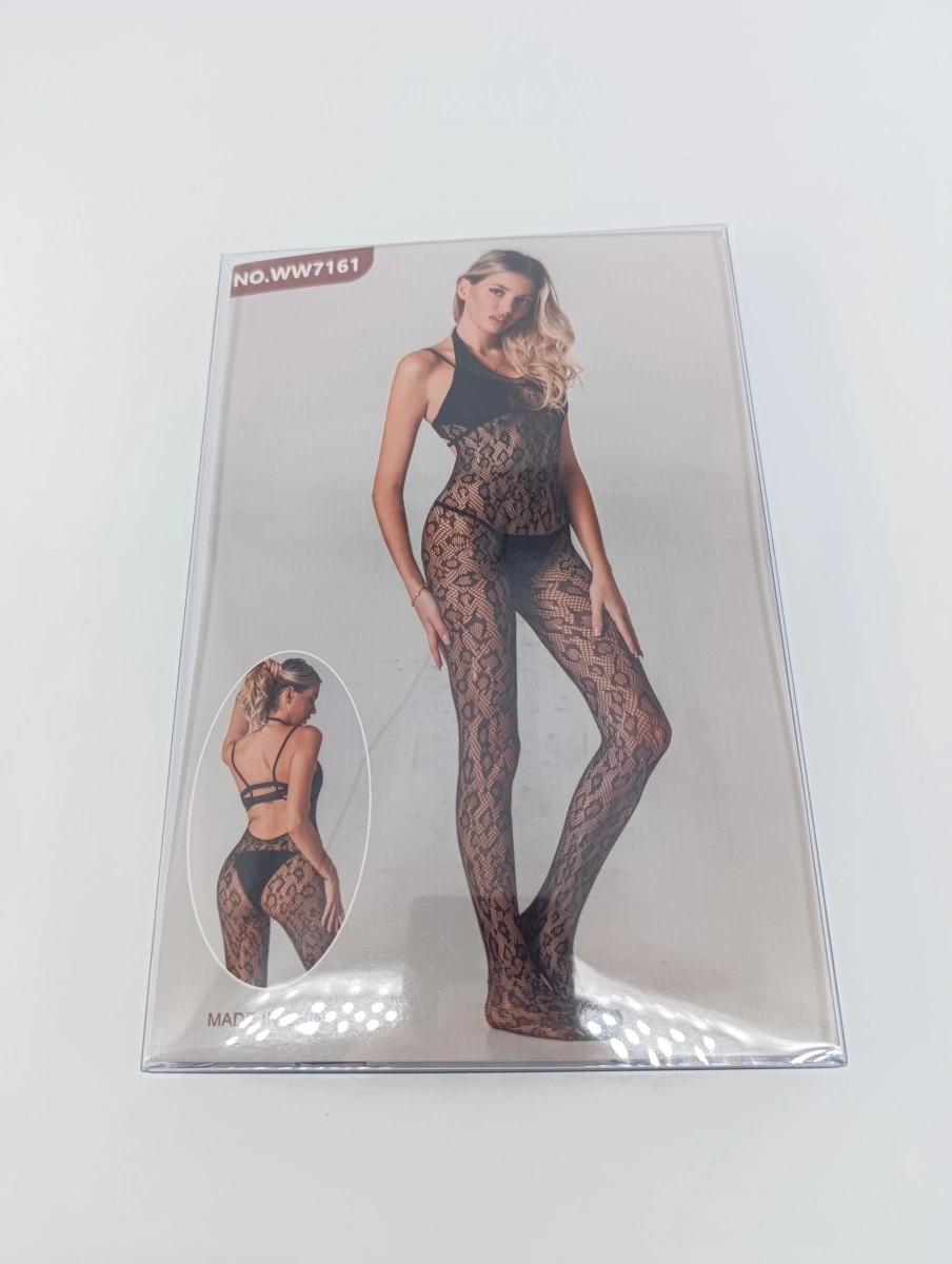Bodystocking Sexy Animal Print, Negru, S-L, #6, Erotic24.ro