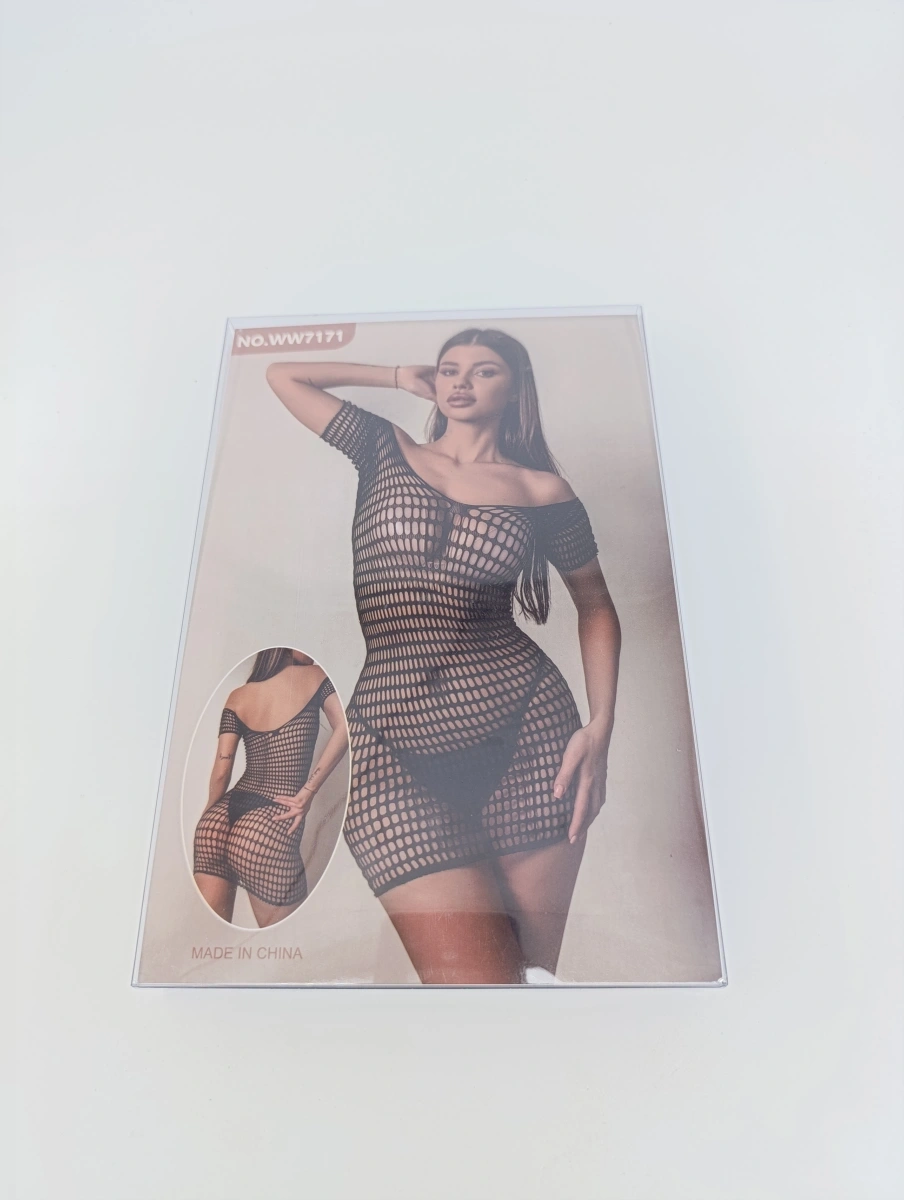 Rochie Mini cu Maneci Scurte, Negru, S-L, #6, Erotic24.ro