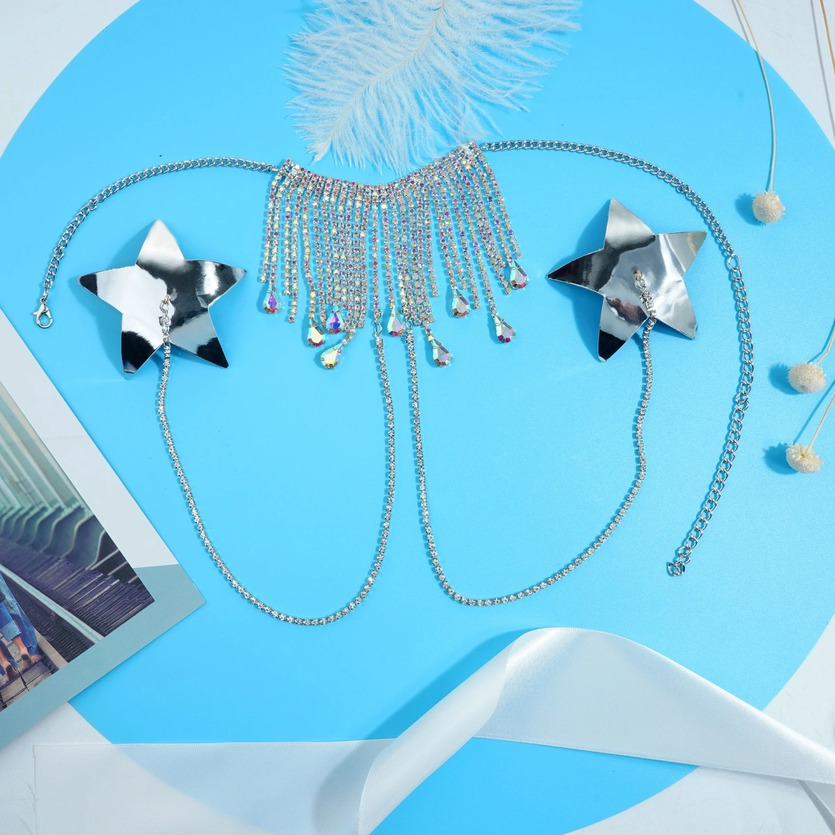 Acoperitoare Adezive pentru Sfarcuri Silver Temptation, Argintiu, Nr. 6, Erotic24.ro