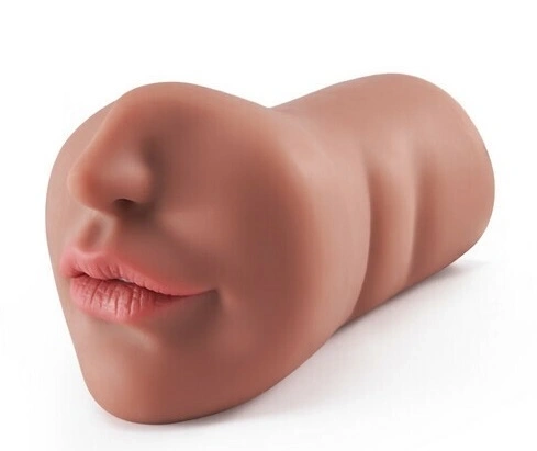 Masturbator No. 08 Gura, Material Realist TPE, Super Moale, Maro, 17 cm, Passion Labs, #1, Erotic24.ro