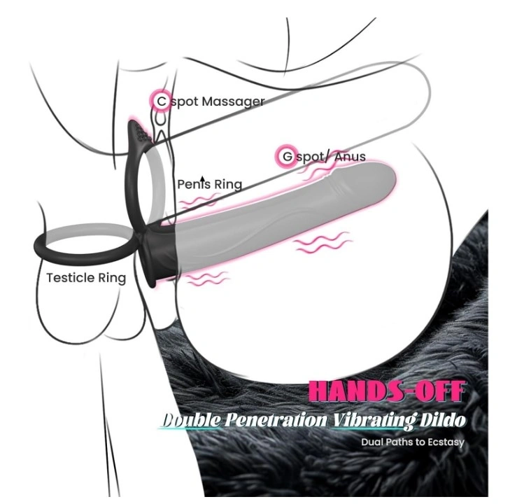 Stimulator Anal pentru Dubla Penetrare, 10 Moduri Vibratii, Silicon, USB Magentic, Negru, 13.2 cm, Guilty Toys, #2, Erotic24.ro