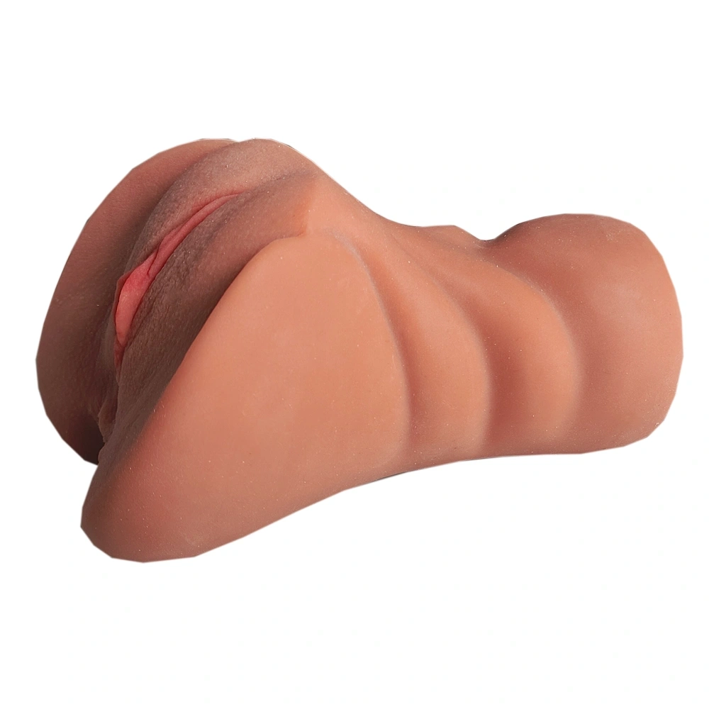 Masturbator No. 01 Vagin&Anus, Material Realist TPE, Super Moale, Maro, 15 cm, Passion Labs, #2, Erotic24.ro