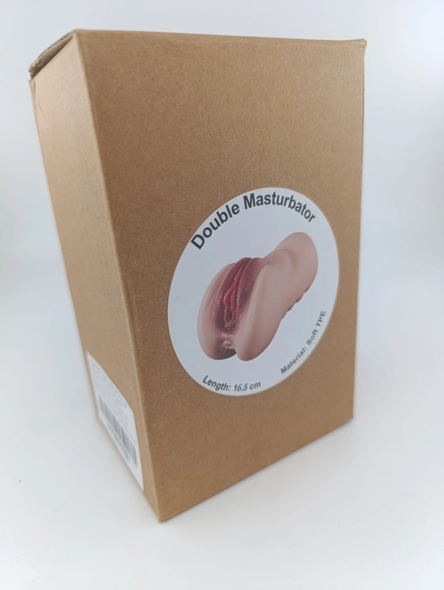 Masturbator No. 11 Vagin&Anus, Material Realist TPE, Super Moale, Natural, 16.5 cm, #8, Erotic24.ro