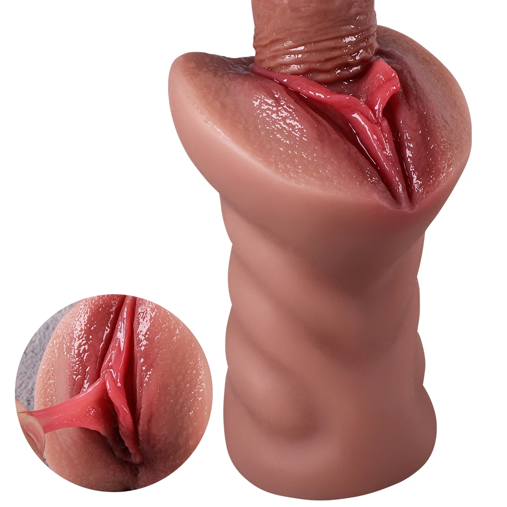 Masturbator No. 12 Vagin, Material Realist TPE, Super Moale, Maro, 14.5 cm, Nr. 7, Erotic24.ro