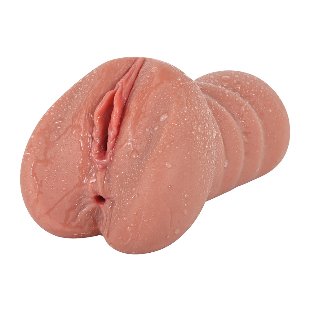 Masturbator No. 04 Vagin&Anus, Material Realist TPE, Super Moale, Maro, 18 cm, Passion Labs