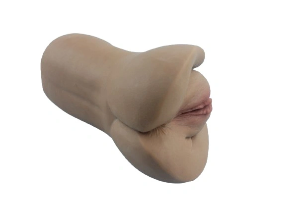 Masturbator No. 02 Vagin&Anus, Material Realist TPE, Super Moale, Maro, 18 cm, Passion Labs, #3, Erotic24.ro