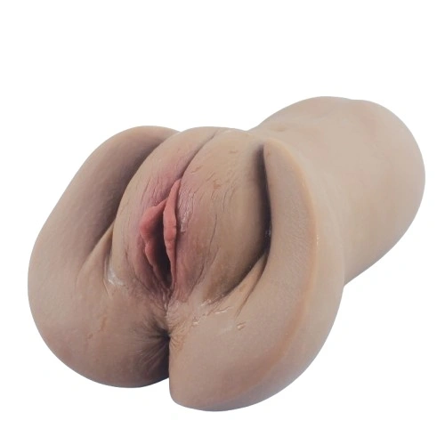 Masturbator No. 02 Vagin&Anus, Material Realist TPE, Super Moale, Maro, 18 cm, Passion Labs