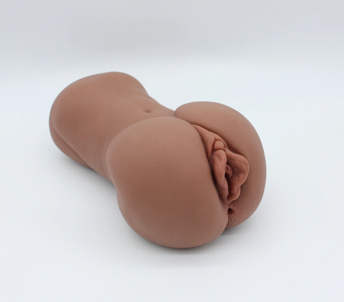 Masturbator No. 07 Vagin&Anus, Material Realist TPE, Super Moale, Maro, 17.2 cm, Passion Labs, Nr. 2, Erotic24.ro