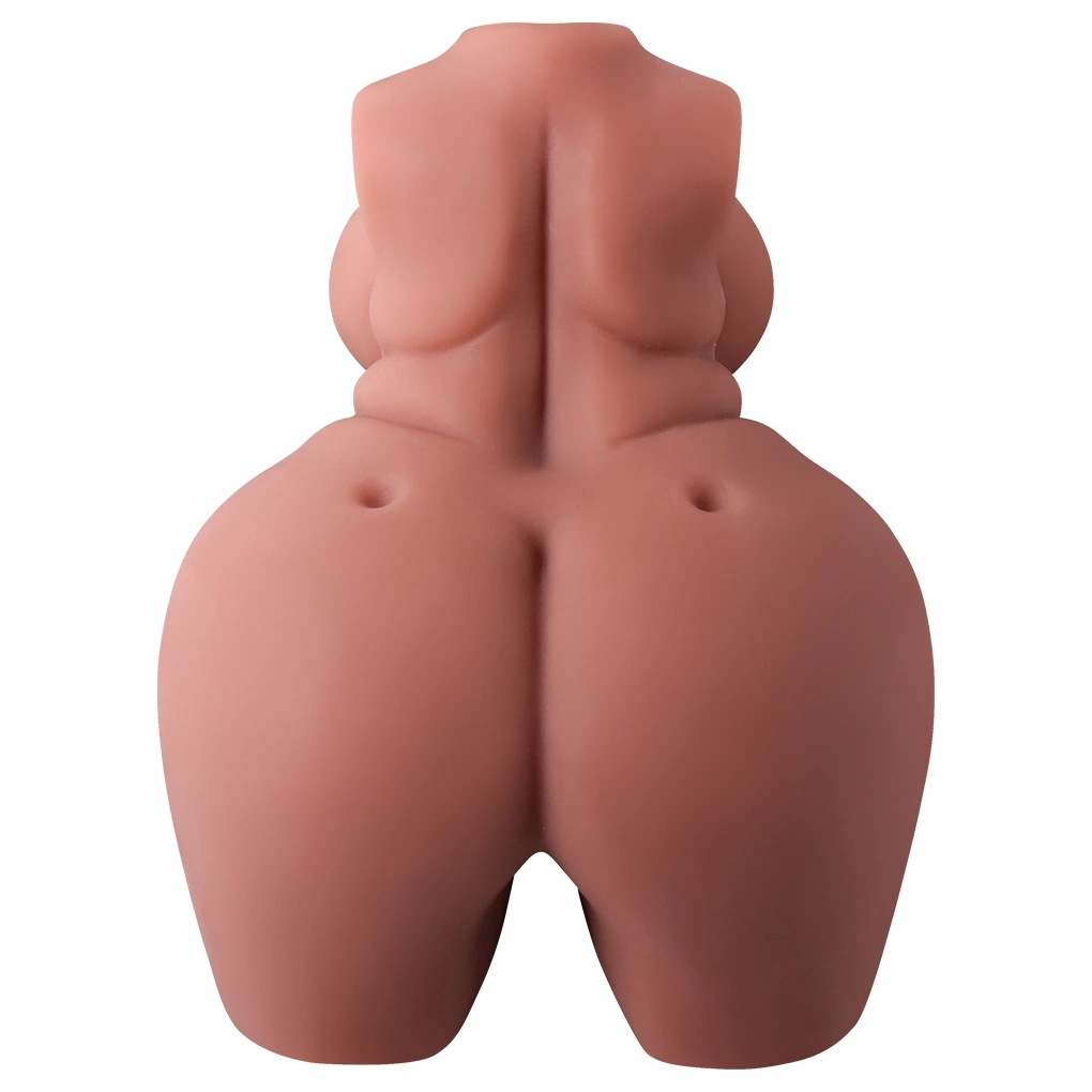 Masturbator Curvy Torso Vagin&Anus, Material Realist TPE, Super Moale, Maro, 28.5 cm, #5, Erotic24.ro
