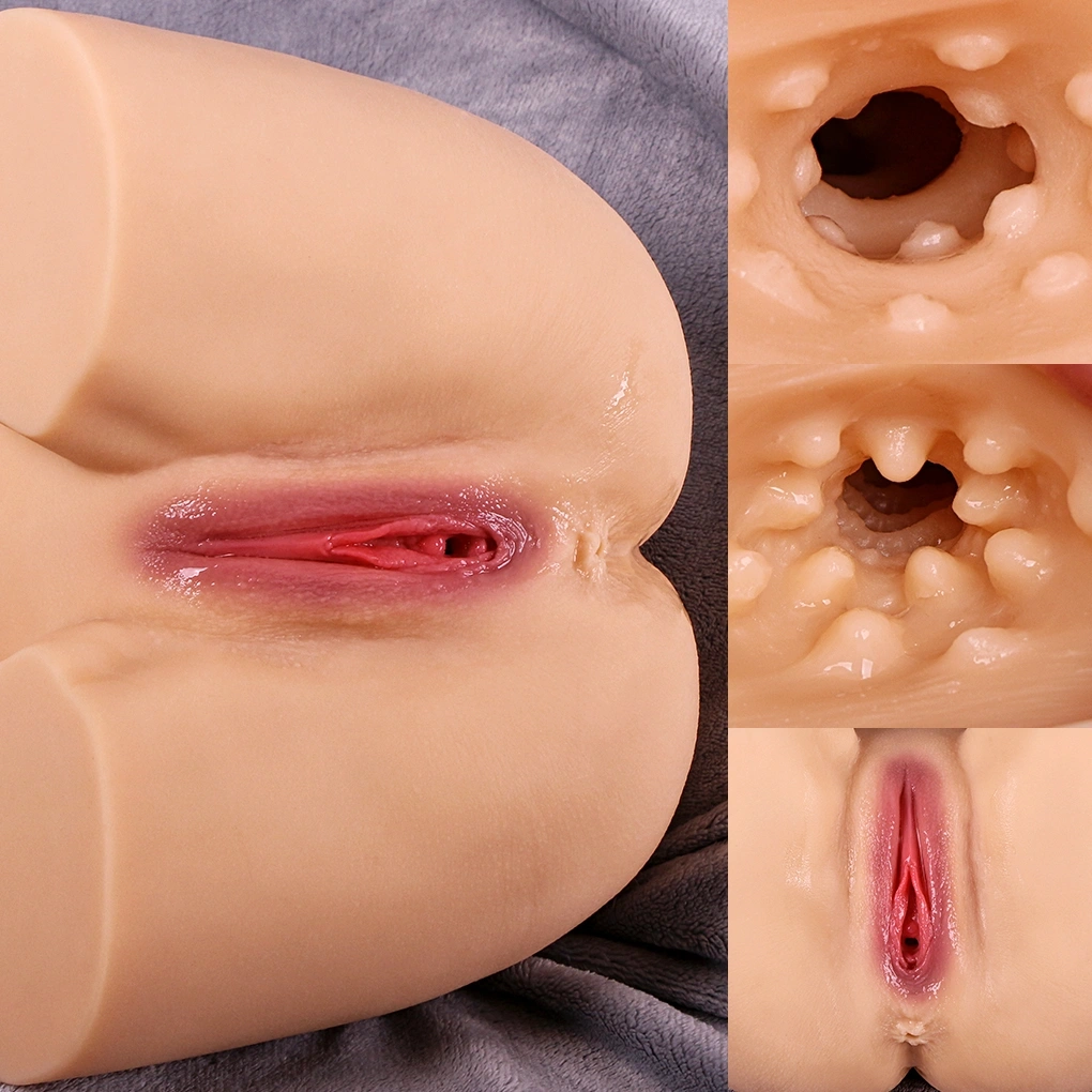 Masturbator No. 14 Vagin&Anus, Material Realist TPE, Super Moale, Natural, 22 cm, Nr. 10, Erotic24.ro