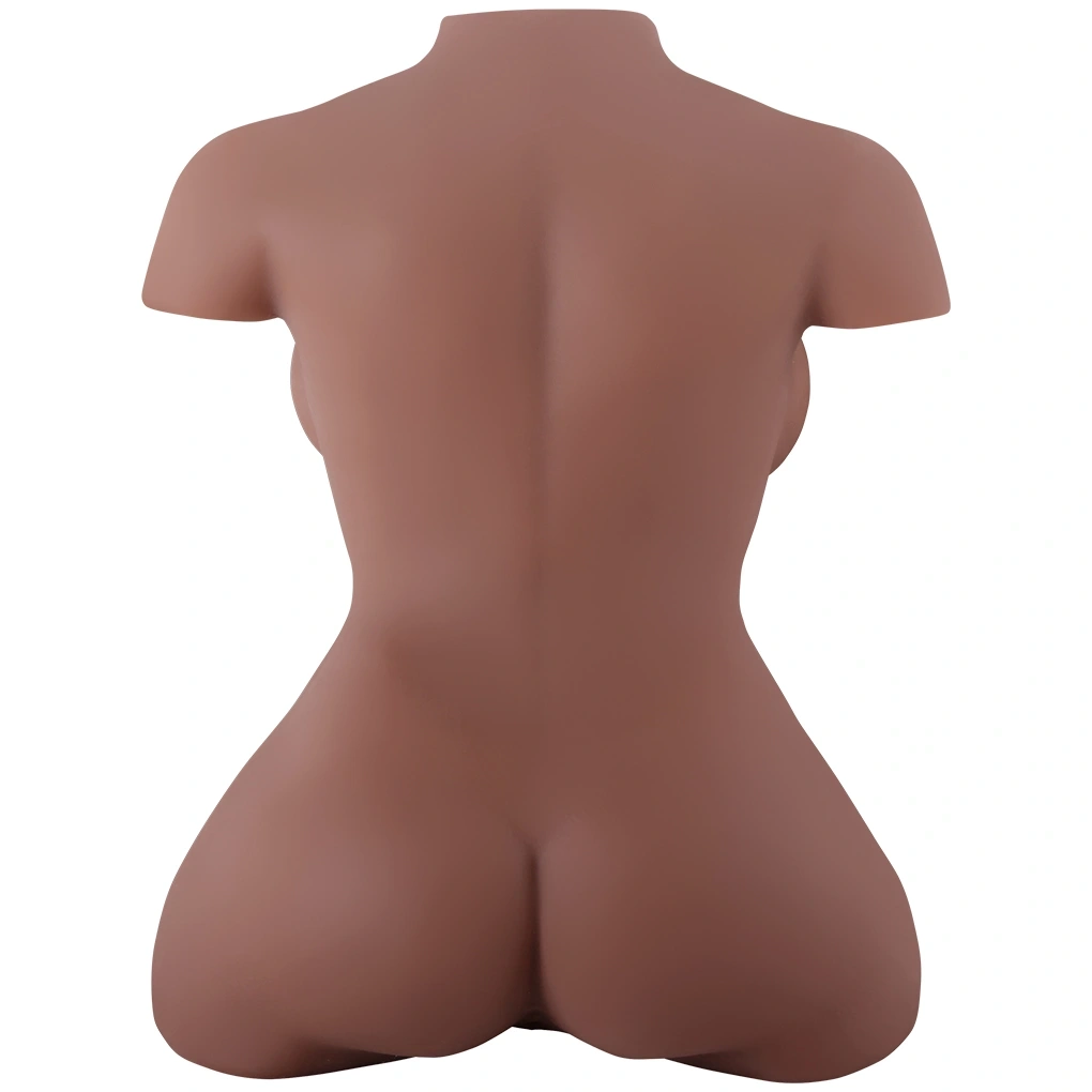 Masturbator Torso Tan Skin Vagin&Anus, Material Realist TPE, Super Moale, Maro, 45 cm, #2, Erotic24.ro