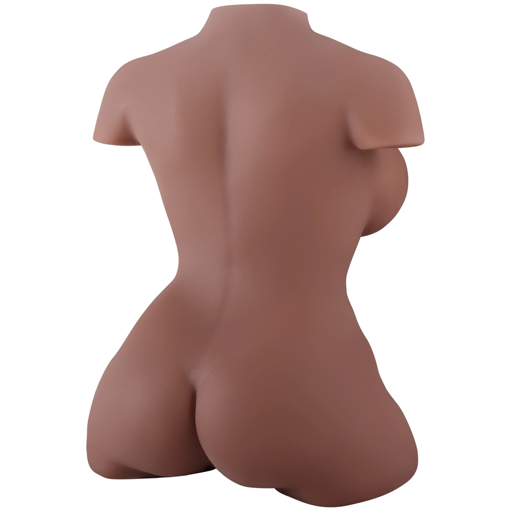 Masturbator Torso Tan Skin Vagin&Anus, Material Realist TPE, Super Moale, Maro, 45 cm, #3, Erotic24.ro