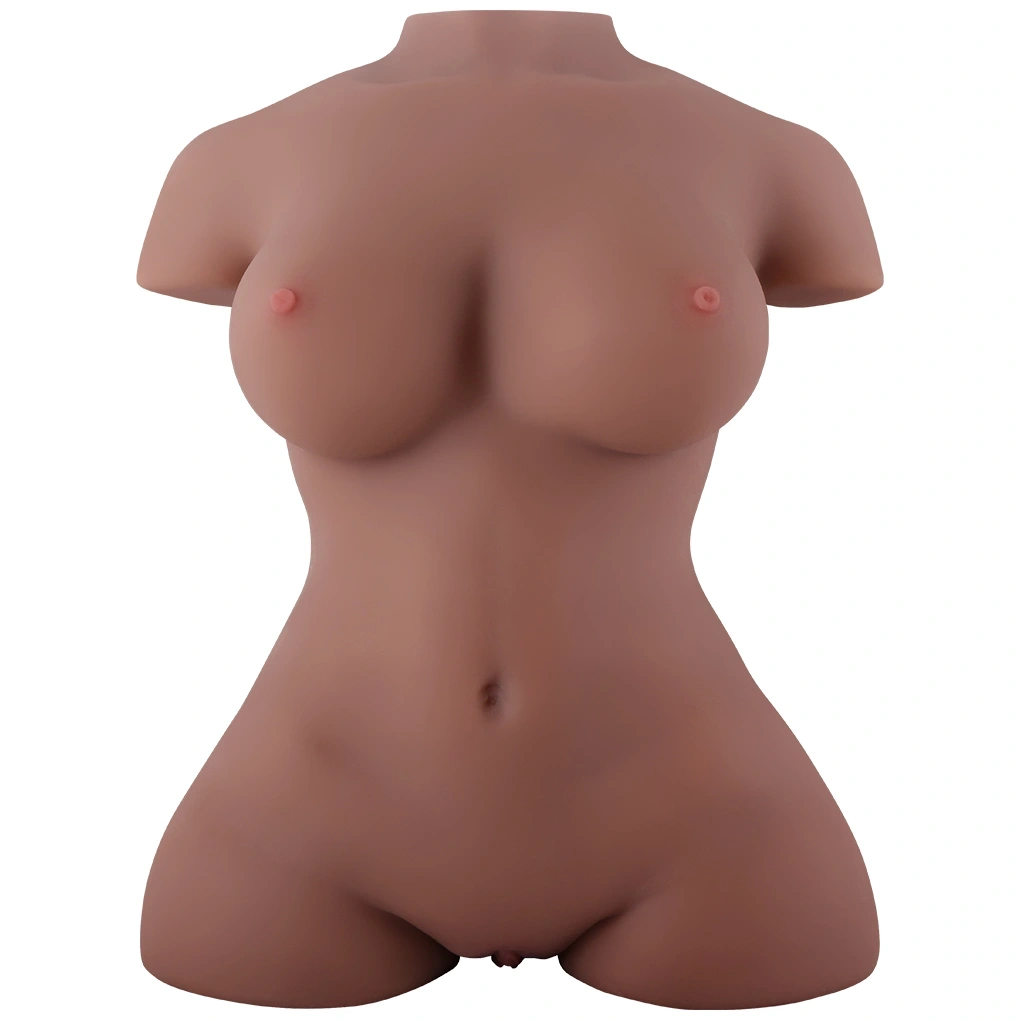 Masturbator Torso Tan Skin Vagin&Anus, Material Realist TPE, Super Moale, Maro, 45 cm