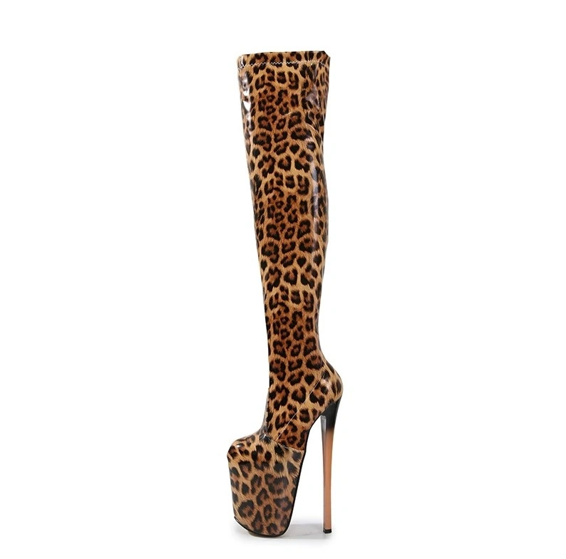 Cizme Sexy Animal Print, Marime 43